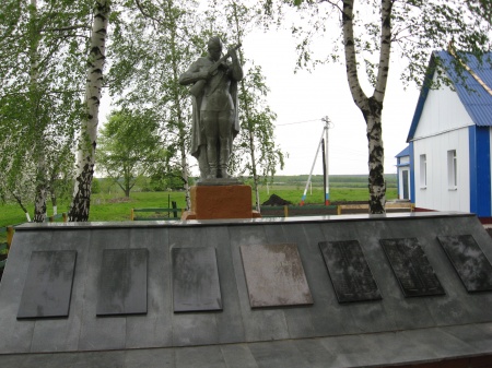 Памятник воинам-землякам, погибшим в годы Великой Отечественной войны. Село Солонец Поляна Новоскольского района.