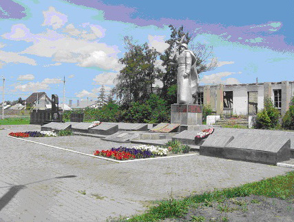 Братская могила советских воинов, погибших в боях с фашистскими захватчиками. Село Мешковое, Шебекинский район. 