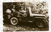 Бойко Алексей Евдокимович за рулем автомобиля, Воронежский фронт, 1943 год.